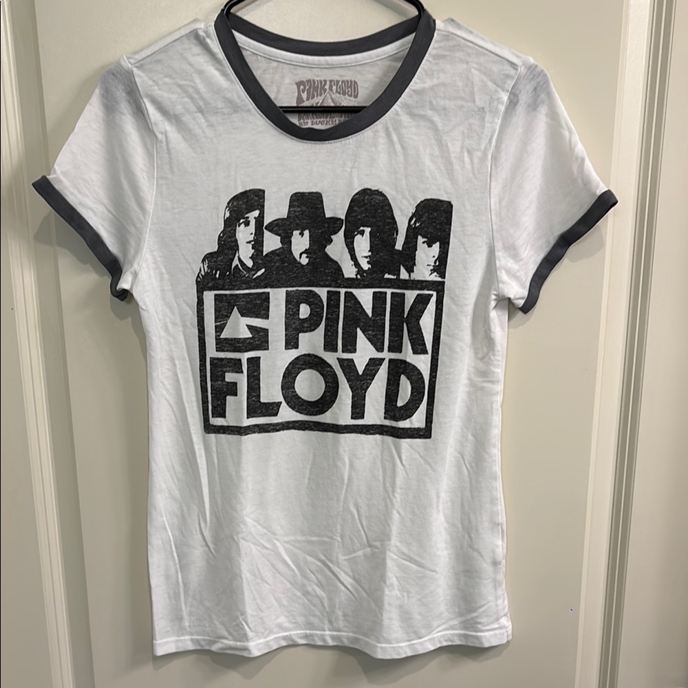 Lucky Brand Pink Floyd Vintage Style Ringer Tee